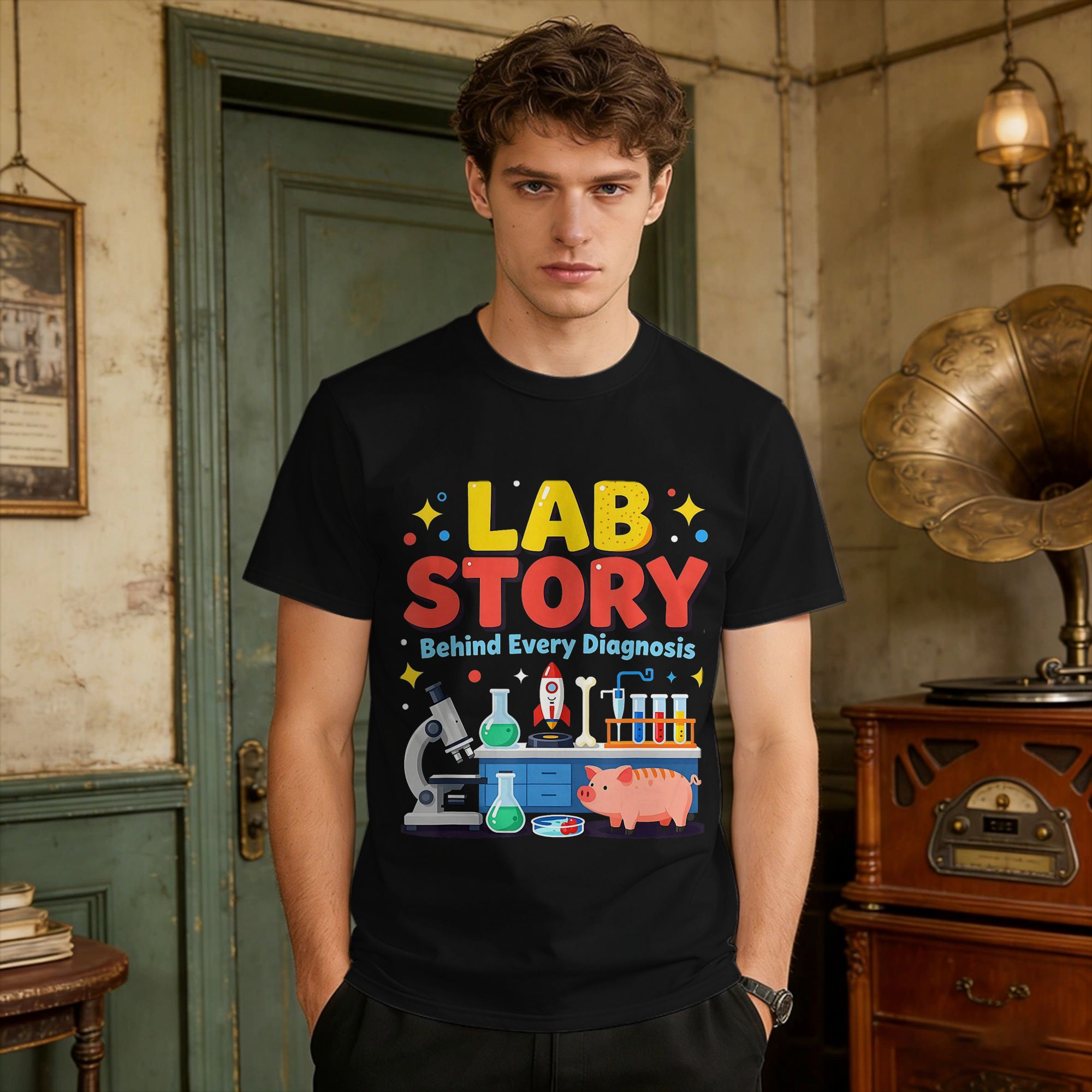 Medical Lab Technician - T-shirts pour hommes, équipe de techniciens