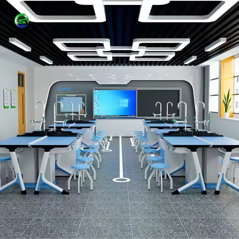 Medical Lab Center - Plateforme d'expérimentation moderne en acier pour
