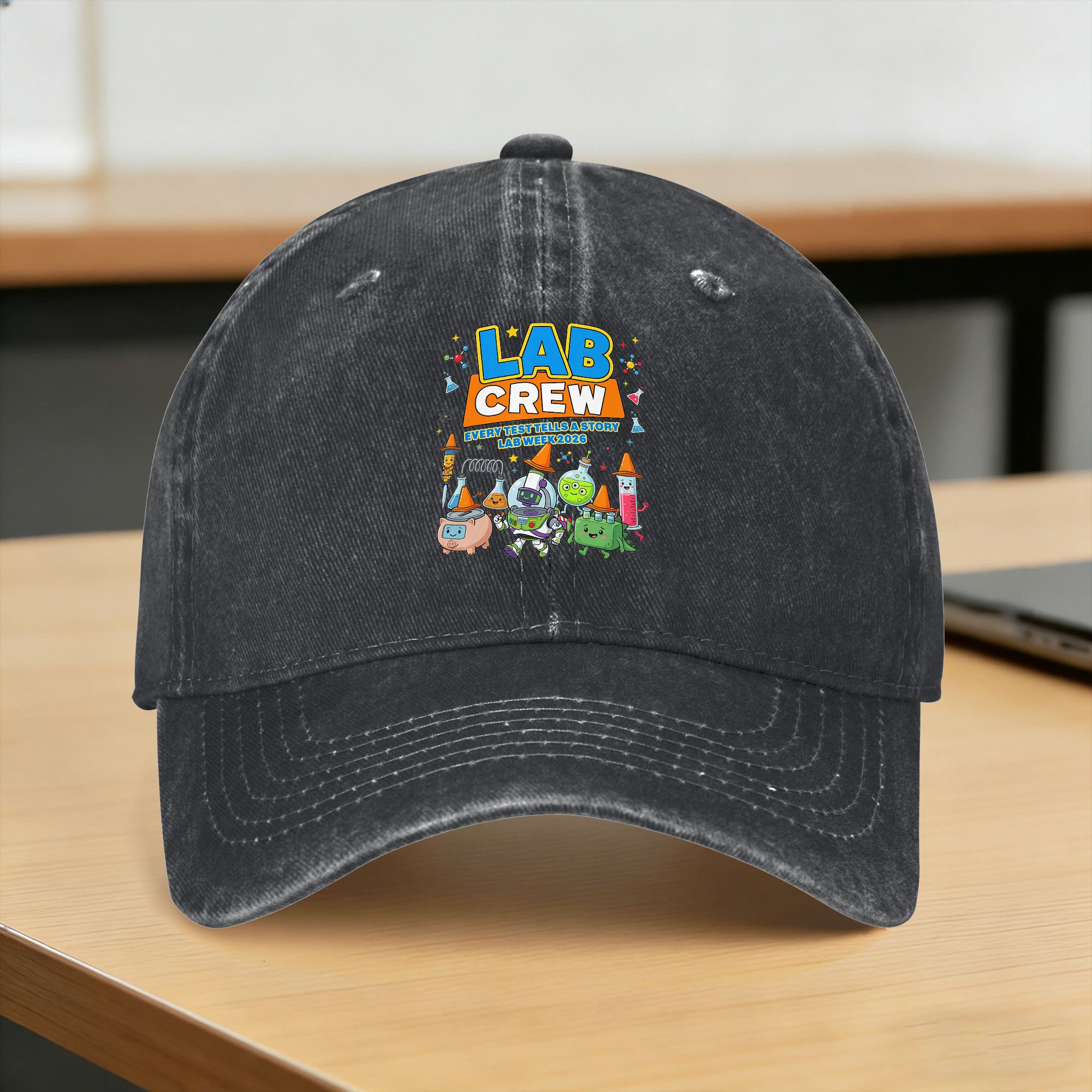 Medical Lab Technician - Casquette de baseball rétro imprimée pour