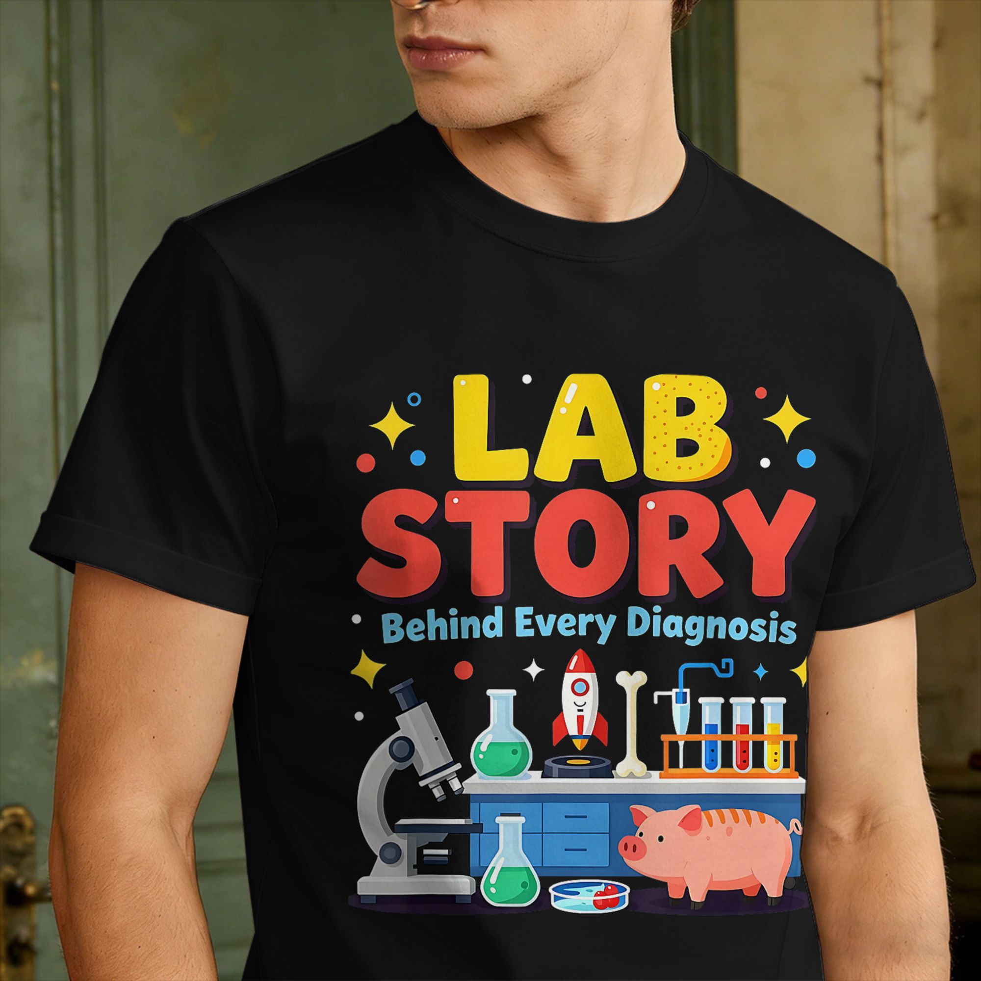 T-shirts pour hommes, équipe d - Medical Lab Technician avis et prix