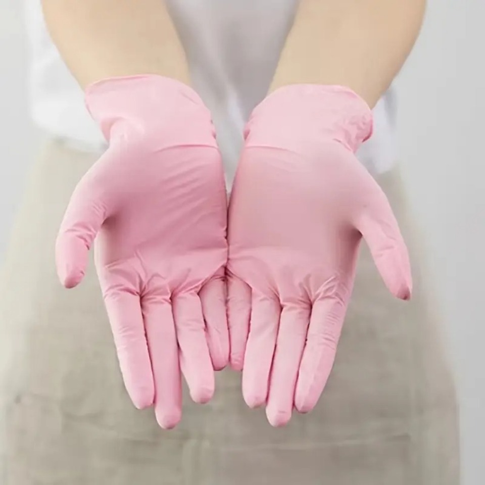 Gants en nitrile rose clair, j - Disposable Gloves Nitrile avis et prix